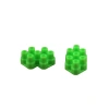 WQ7Z303015 suave verde infinito 7 columnas bloques de goma suave bloques de construcción accesorios bloques de construcción octogonales bloques de construcción universales Item Picture